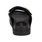 Guess Women's FABULA Flat Sandal, Black 001, 10