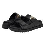 Guess Women's FABULA Flat Sandal, Black 001, 10