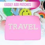 Light Pink Nylon Makeup Bag – Travel Organizer