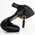 Women’s Black Ankle Strap Salsa Dance Pumps