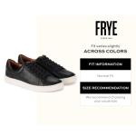 Frye Ivy Low Lace Sneakers in Black Leather