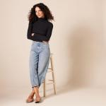 Brown Leopard Print Knit Ballet Flats for Women