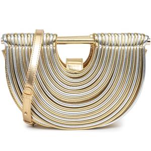 Stylish Woven Evening Clutch – Gold & Silver