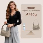 Befen Lightweight Genuine Leather Slouchy Hobo Bag