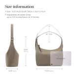 Befen Lightweight Genuine Leather Slouchy Hobo Bag
