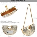 Stylish Woven Evening Clutch – Gold & Silver