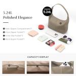 Befen Lightweight Genuine Leather Slouchy Hobo Bag