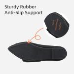 Chic Black Pointed Toe Ballet Flats for Women