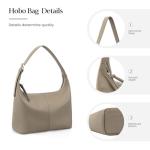 Befen Lightweight Genuine Leather Slouchy Hobo Bag