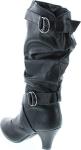 Maggie-39 Women's Slouchy Low Heel Boots - Black