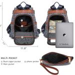 MKP Women's Stylish Anti-Theft Backpack Purse Set