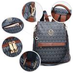 MKP Women's Stylish Anti-Theft Backpack Purse Set