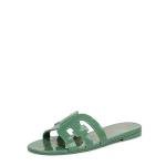 Sam Edelman Bay Jelly Flat Sandal - Green Garden