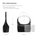 Lightweight Genuine Leather Slouchy Hobo Purse