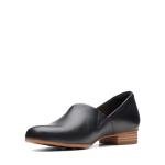 Clarks Juliet Palm Black Leather Loafers for Women