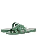Sam Edelman Bay Jelly Flat Sandal - Green Garden