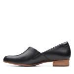 Clarks Juliet Palm Black Leather Loafers for Women