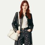 CLUCI White Quilted Leather Slouchy Tote Bag