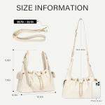 CLUCI White Quilted Leather Slouchy Tote Bag