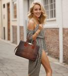 Luxury Crocodile Pattern 3-Piece Bag Set