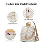 Convertible PU Leather Backpack Purse Set for Women