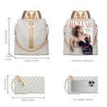 Convertible PU Leather Backpack Purse Set for Women