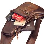 Stylish Leather Sling Bag for Outdoor Adventures