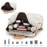 Convertible PU Leather Backpack Purse Set for Women