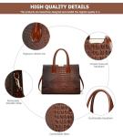 Luxury Crocodile Pattern 3-Piece Bag Set