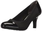 LifeStride Women's Parigi Stretch Dress Pump, Black, 7.5 W US