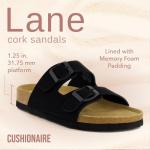 Lane Cork Footbed Sandals with Buckles for Women