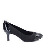 LifeStride Women's Parigi Stretch Dress Pump, Black, 7.5 W US