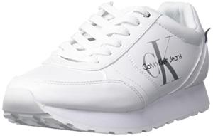 Calvin Klein Women's Cayle2 Sneaker, White, 7.5