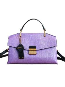 2026 new retro luxury handbag fashion luxury women's tote bag lightweight large-capacity shoulder bag (snake purple)