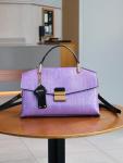 2026 new retro luxury handbag fashion luxury women's tote bag lightweight large-capacity shoulder bag (snake purple)