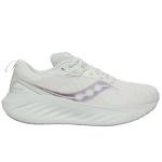 Saucony Women's Triumph 22 Sneaker, White/Foam, 10 Wide
