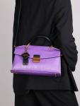 2026 new retro luxury handbag fashion luxury women's tote bag lightweight large-capacity shoulder bag (snake purple)