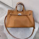 HaiPomo Large Leather Tote & Crossbody Bag