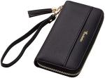 Travelambo Women's Tassel Bifold Clutch Wallet