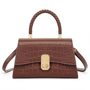 Elegant Square Designer Handbag with Detachable Strap