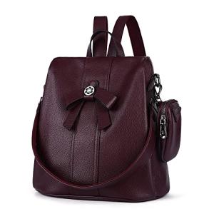 Stylish ZOCAI Anti-Theft Leather Backpack Purse