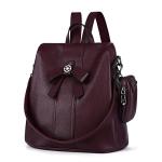 Stylish ZOCAI Anti-Theft Leather Backpack Purse