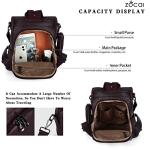 Stylish ZOCAI Anti-Theft Leather Backpack Purse