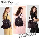 Stylish ZOCAI Anti-Theft Leather Backpack Purse