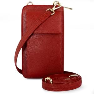 BULL GUARD Leather Crossbody Phone Purse