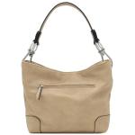 Taupe Hobo Shoulder Bag with Snap Hook