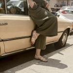 Ivory Plaka Palm Leaf Summer Sandals for Women