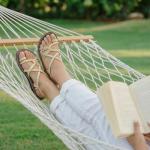 Ivory Plaka Palm Leaf Summer Sandals for Women