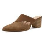 Syktkmx Women's Backless Chunky Stacked Mules