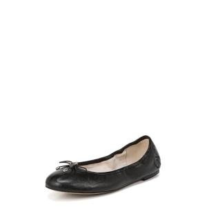 Sam Edelman Felicia Black Leather Ballet Flats